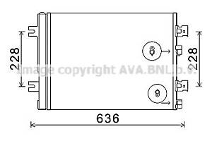 Конденсор кондиціонера DACIA;RENAULT;ВАЗ (вир-во Ava)