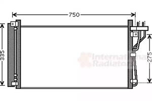 Конденсор кондиционера GRANDEUR/XG/MAGENTIS 05- (Van Wezel)
