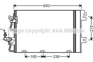 Конденсор кондиціонера OPEL ASTRA (вир-во Ava)