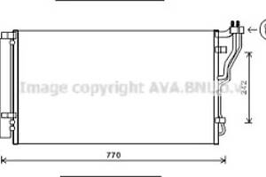 Конденсор Sonata  VlI 2.0 i 06/09- (AVA)
