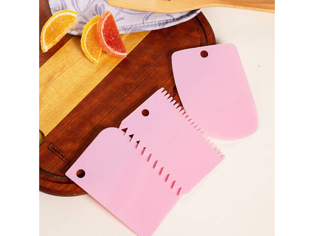 Кондитерський набір для прикрашання тортів та кексів з 7 предметів (підставка для торта, шпателі, скребки) - Фото 8