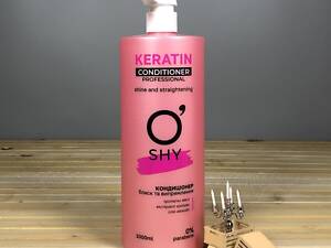 Кондиціонер для волосся O'Shy Keratin Professional, блиск та випрямлення - 1 л.