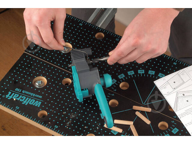 Кондуктор для шкантування Wolfcraft 4640000 - Фото 2