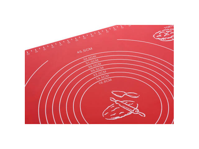 Кондитерський килимок Ardesto Golden Brown 50 x 60 см Red (AR2406SR) - Фото 2