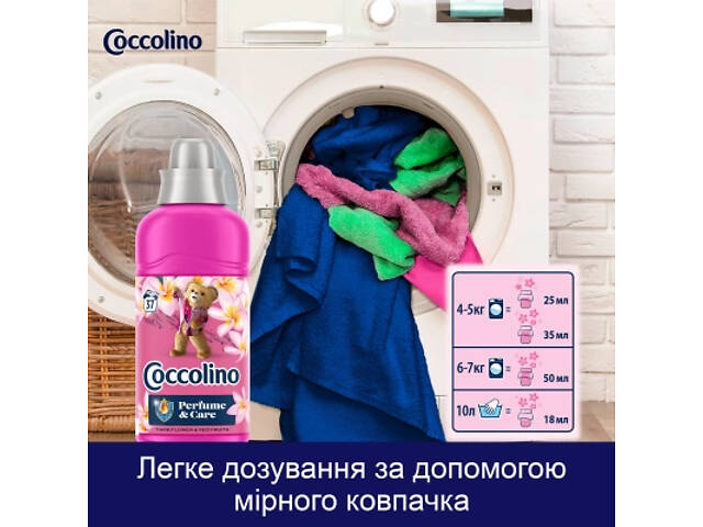 Кондиціонер для білизни Coccolino Perfume & Care Tiare Flower & Red Fruits 925 мл (8720181409653) - Фото 7