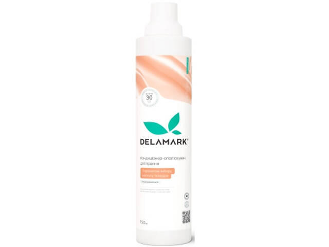 Кондиціонер для білизни DeLaMark З ароматом імбиру, мускусу та кедра 750 мл (4820152333827) - Фото 1