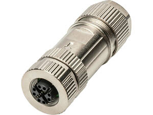 Конектор DIGITUS CAT 6A M12 F, X-coded, STP, IP67 (DN-936M12-J)