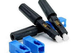 Конектор SC/UPC-D швидкого монтажу, для плоского кабелю без клямки, ціна за 1 шт, Q100