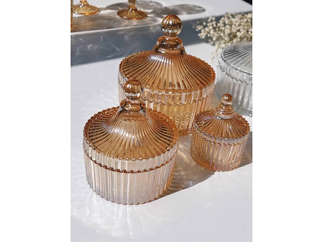 Цукерниця Olens Золотий купол 102-62 400 мл золотиста - Фото 2