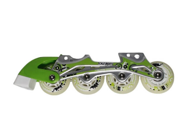 Коньки-ролики раздвижные SCALE SPORTS LF 905 салатовый р.31-34 (18см-20,5см) - Фото 10