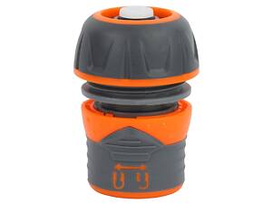 Конектор ½' швидкознімний для шланга ¾' аквастоп із замком (ABS+TPR) FLORA (5015454)