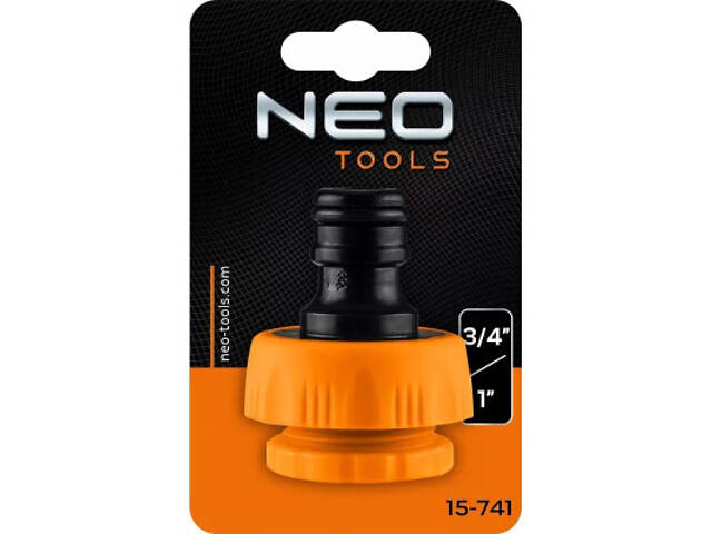Конектор для шланга Neo Tools для крана 3/4', 1', з внутрішньою різьбою (15-741) - Фото 2