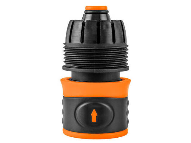 Конектор для шланга Neo Tools для шланга 3/4', з аквастопом, двокомпонентний (15-723) - Фото 3