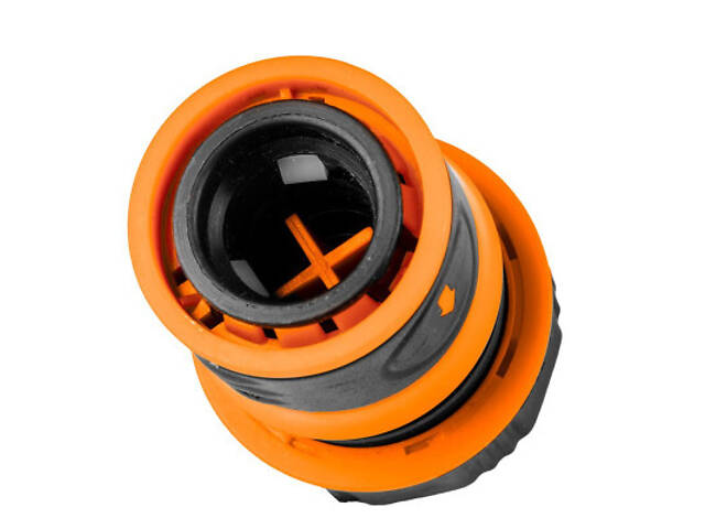 Конектор для шланга Neo Tools для шланга 3/4', з аквастопом, двокомпонентний (15-723) - Фото 4