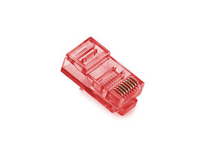 Коннектор Merlion RJ-45 8P8C UTP Cat-5 (100 шт/уп.) Q100 Red