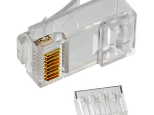 Конектор Merlion RJ-45 8P8C UTP Cat-6 (50 шт./пач.), подвійний