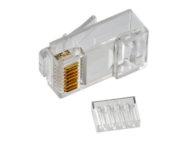 Коннектор Merlion RJ-45 8P8C UTP Cat-6 (50 шт/уп.), двойной - Фото 1