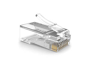 Коннектор RITAR PREMIUM PLUS RJ-45 8P8C Cat-5(100 шт/уп.) Q100 (позолоченые контакты)