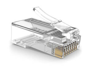 Коннектор RITAR PREMIUM PLUS RJ-45 8P8C Cat-5(100 шт/уп.) Q100 (позолоченые контакты)