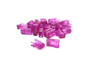 Коннектор Ritar RJ-45 8P8C UTP Cat-5 (100 шт/уп.) Q100 Violet