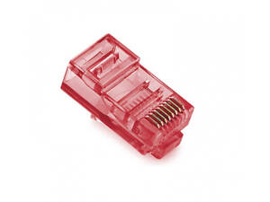Коннектор Ritar RJ-45 8P8C UTP Cat-5 (100 шт/уп.) Q100 Red