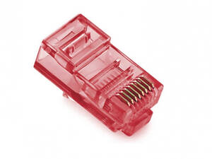 Коннектор Ritar RJ-45 8P8C UTP Cat-5 (100 шт/уп.) Q100 Red