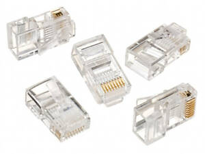 Конектор RJ45 cat.5e UTP 8P8C * 10 (позолоч. конт.) Cablexpert (LC-8P8C-001/10)