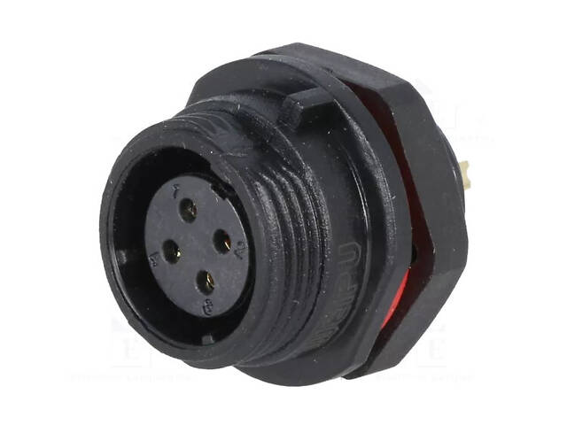 Конектор WEIPU SP1312/S4 4pin мама IP68 - Фото 1