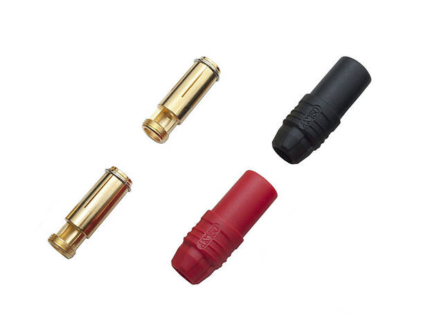 Конектори силові AMASS AS150 Female 2шт (чорний, червоний) - Фото 1