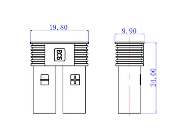 Коннекторы силовые AMASS EC5 Female 2шт - Фото 2