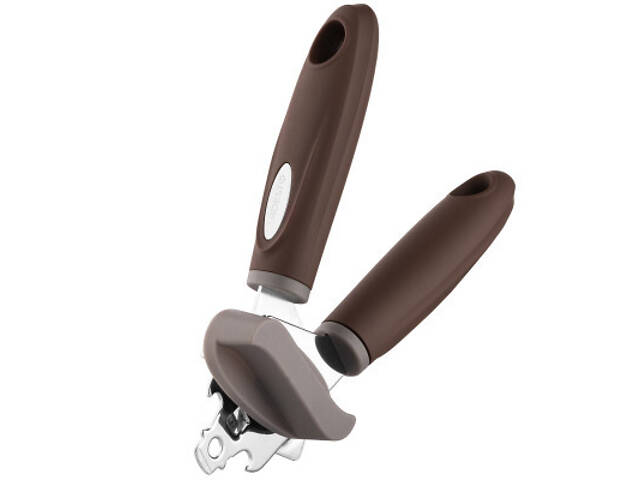 Консервный нож Ardesto Gemini, 19.9см, нержавіюча сталь, пластик, сіро-коричневий (AR2162PG) - Фото 4