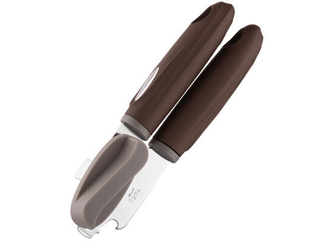 Консервный нож Ardesto Gemini, 19.9см, нержавіюча сталь, пластик, сіро-коричневий (AR2162PG) - Фото 6