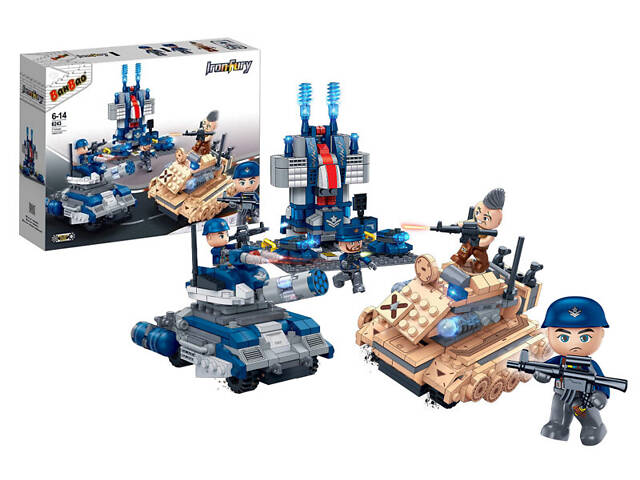 Конструктор Армія танковий бій 3 в 1 Banbao 6243 - Фото 3