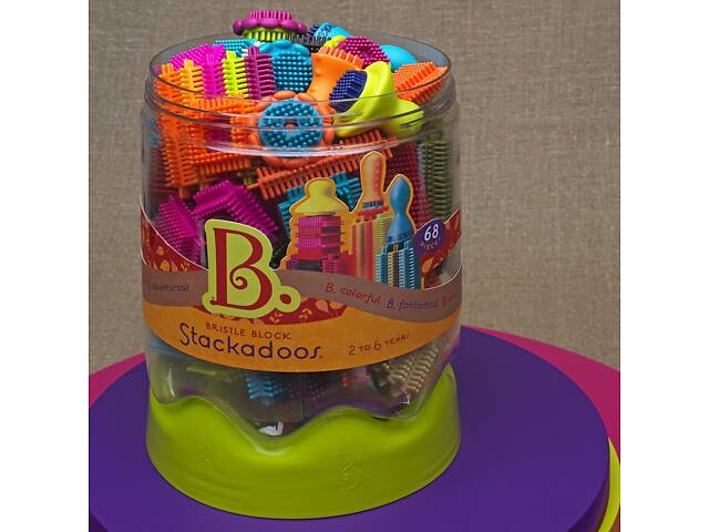 Конструктор-бристл - МЕГАПОЛИС (68 деталей, в банке) - Фото 2