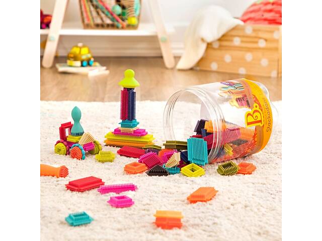 Конструктор-бристл - МЕГАПОЛИС (68 деталей, в банке) - Фото 3