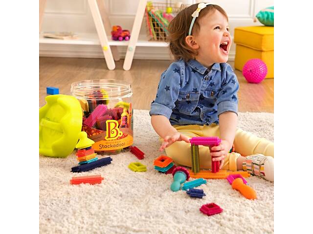 Конструктор-бристл - МЕГАПОЛИС (68 деталей, в банке) - Фото 4