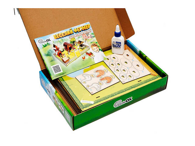 Конструктор дерев'яний 3D Веселий фермер Puz-00957 PuzzleOk - Фото 7