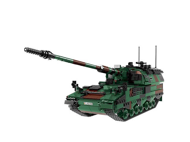 Конструктор дитячий.Військова машина-танк Panzerhaubitze 2000 САУ на 1345 деталей - Фото 2