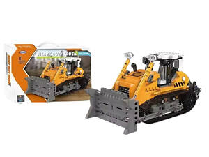Конструктор детский игровой бульдозер.Строительная техника на 703 деталей