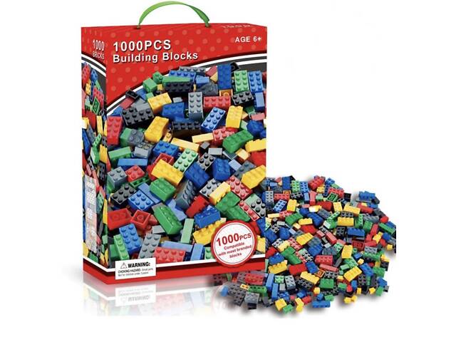 Конструктор для дітей 1000 кубиків дитячий конструктор - Фото 1
