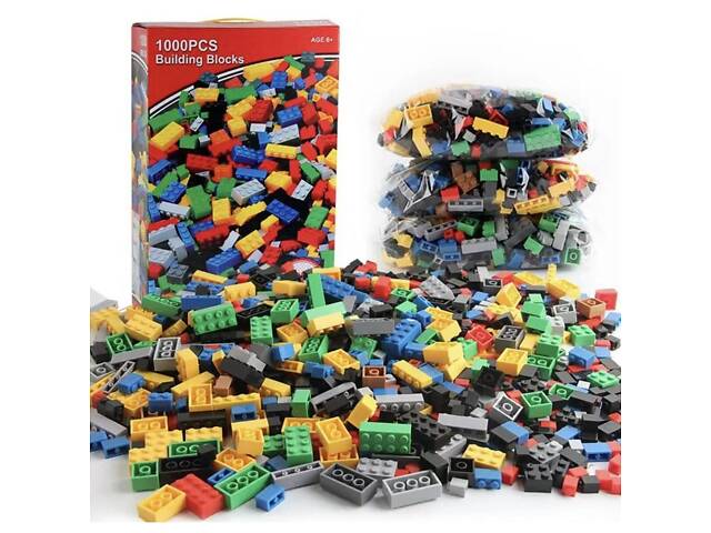 Конструктор для дітей 1000 кубиків дитячий конструктор - Фото 3