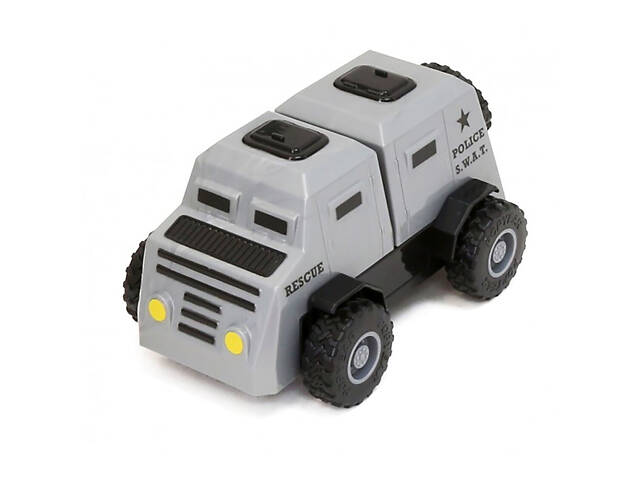 Конструктор для маленьких POPULAR Playthings Build-a-Truck Rescue рятувальні машинки (швидка, пожежна, поліція) - Фото 3