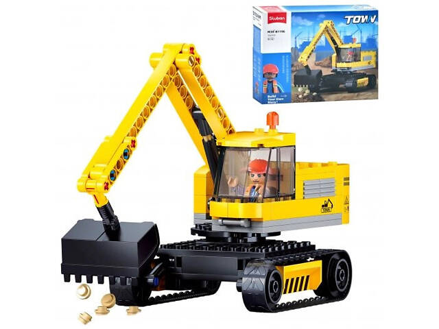 Конструктор игровой Sluban Экскаватор M38-B1196 152 детали - Фото 1