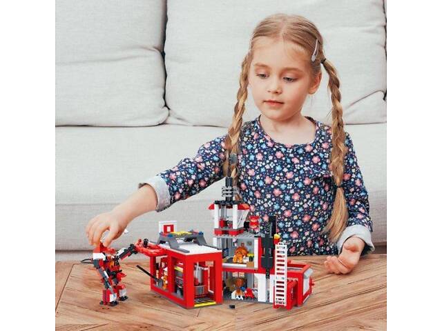 Конструктор Команда пожежних 7130 БанБао Місто 1081 деталей - Фото 3