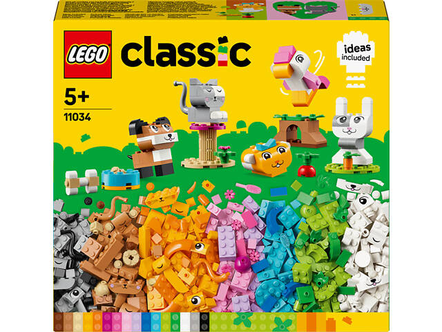 Конструктор LEGO Classic Творческие питомцы 450 деталей (11034) - Фото 1