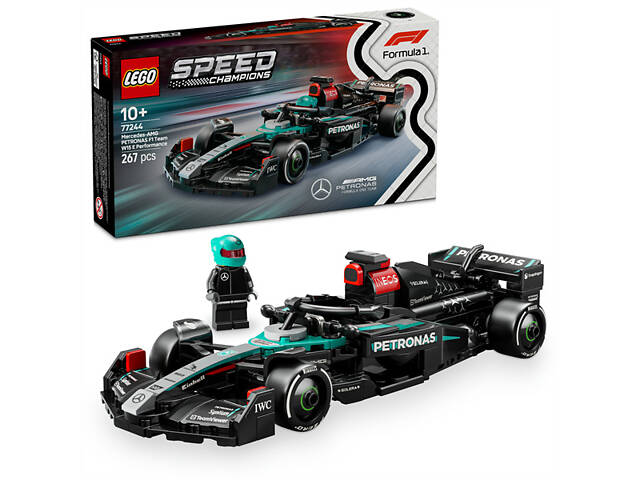 Конструктор LEGO Speed Champions Гоночный автомобиль Mercedes-AMG F1 W15, 267 деталей (77244) - Фото 1