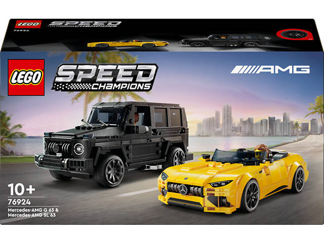 Конструктор LEGO Speed Champions Mercedes-AMG G 63 и Mercedes-AMG SL 63, 808 деталей (76924) - Фото 2