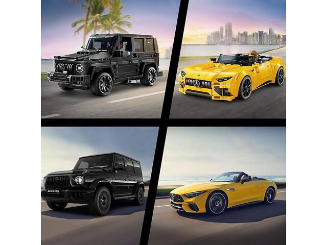 Конструктор LEGO Speed Champions Mercedes-AMG G 63 и Mercedes-AMG SL 63, 808 деталей (76924) - Фото 6