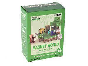 Конструктор магнитный Майнкрафт с фигурками AA15-4, 53 дет.
