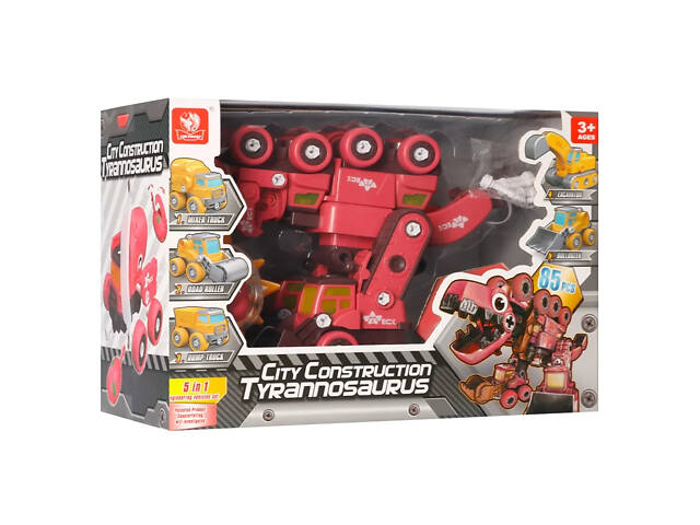 Конструктор на шурупах Динозавр-будтехніка 5в1 ECXP2002J-H - Фото 1